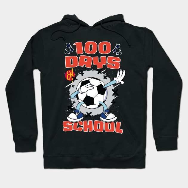 100 days of school featuring a dabbing Football #7 Hoodie by XYDstore